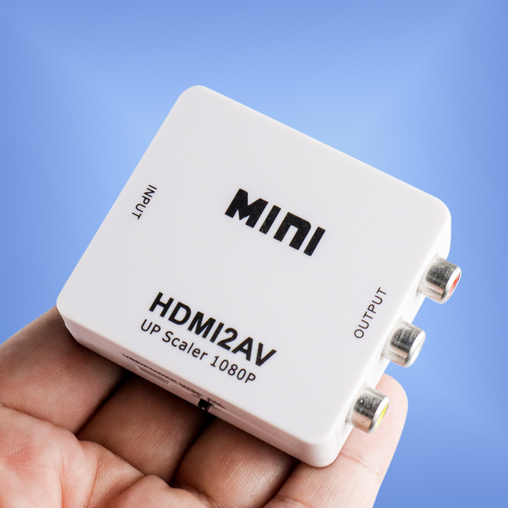 Saintholly Konverter HDMI to AV RCA Mini Coverter Adaptor 1080p - ST-209