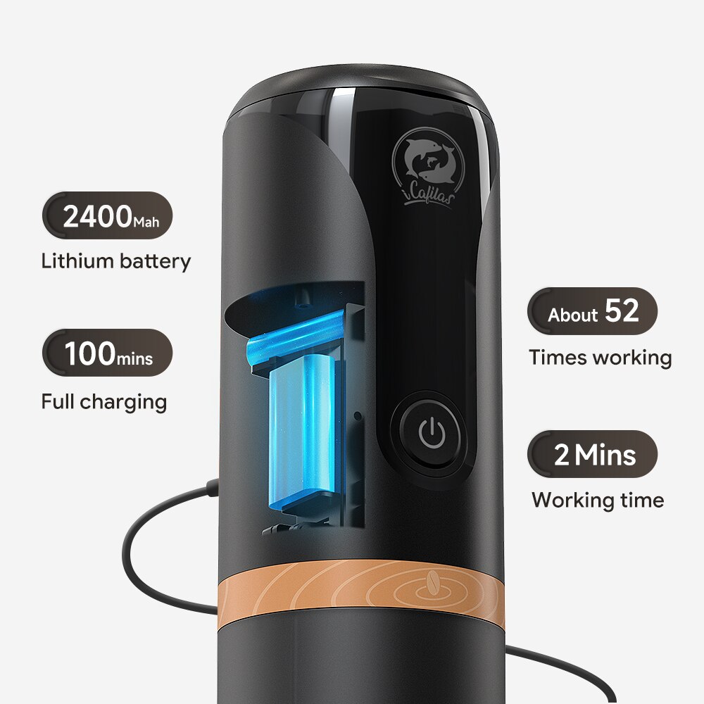 iCafilas Nanopresso Travel Espresso Coffee Maker 2in1 9 Bar 120ml - YJ04