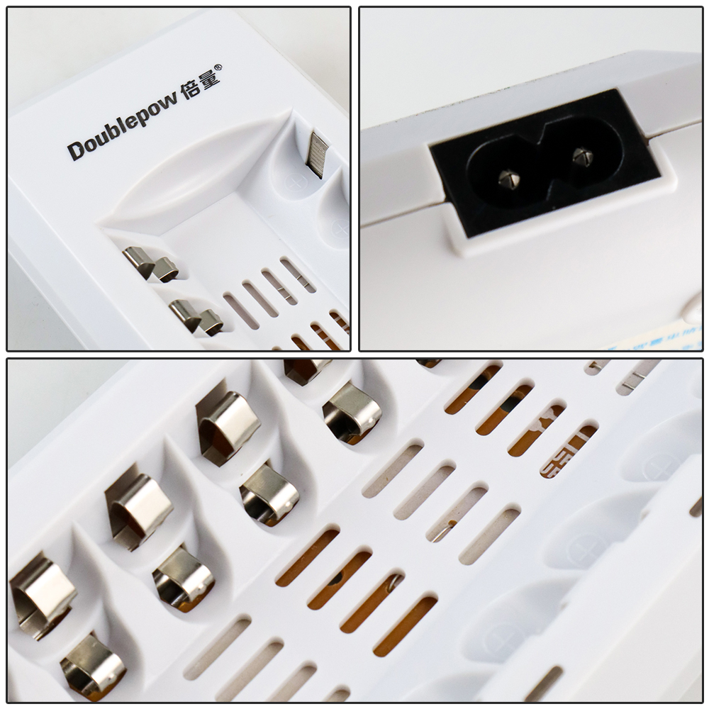 Doublepow Charger Baterai 8 Slot for AA AAA Ni-MH NiCD LED Light - DP-K18