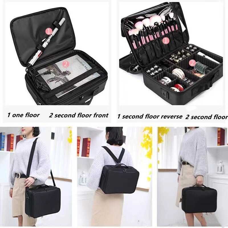 Jual Rlaxeris Tas Kosmetik Make Up Travel Organizer Bag 3 Layers