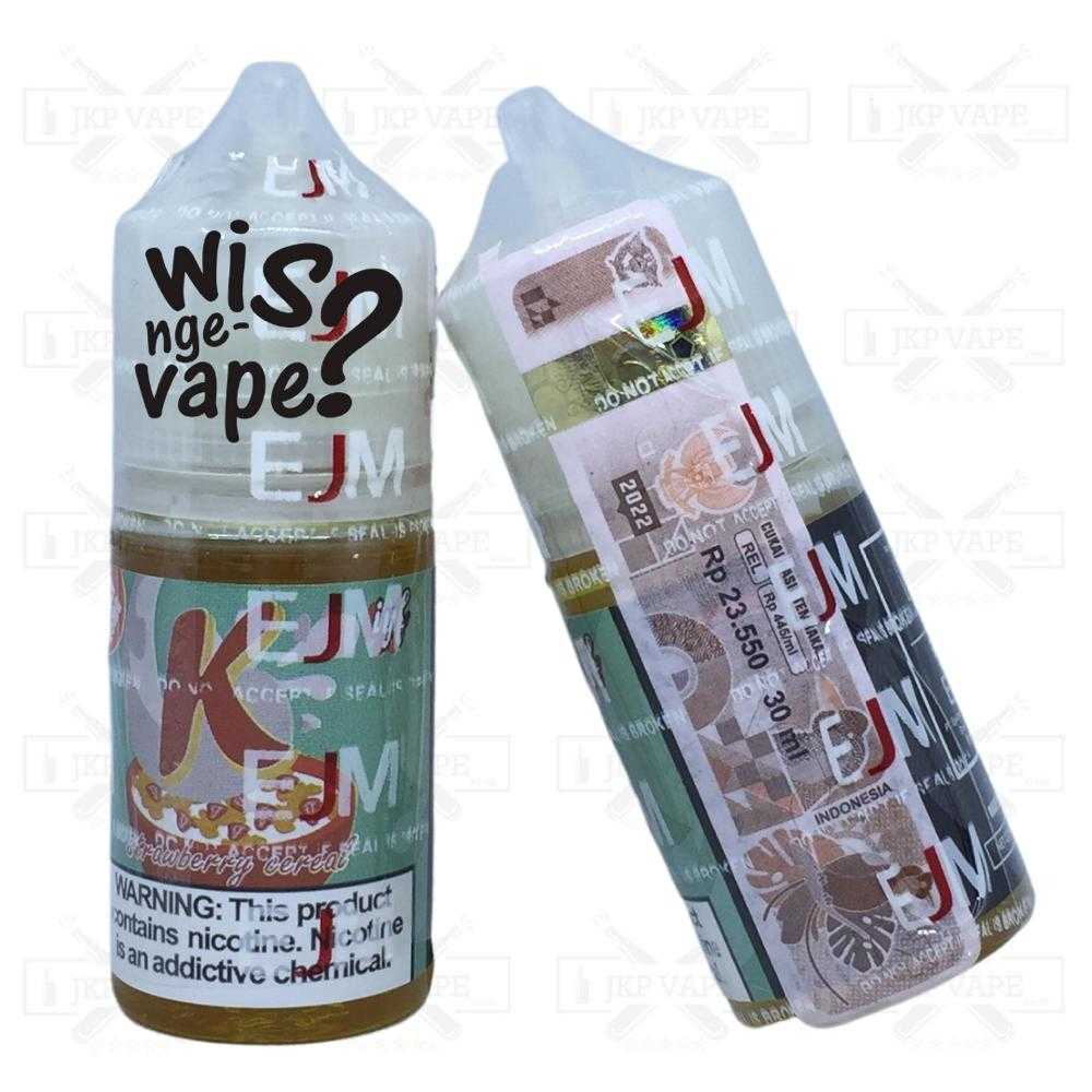 Jual K Strawberry Cereal 30ml Salt Nic Liquid Vape By EJM USA