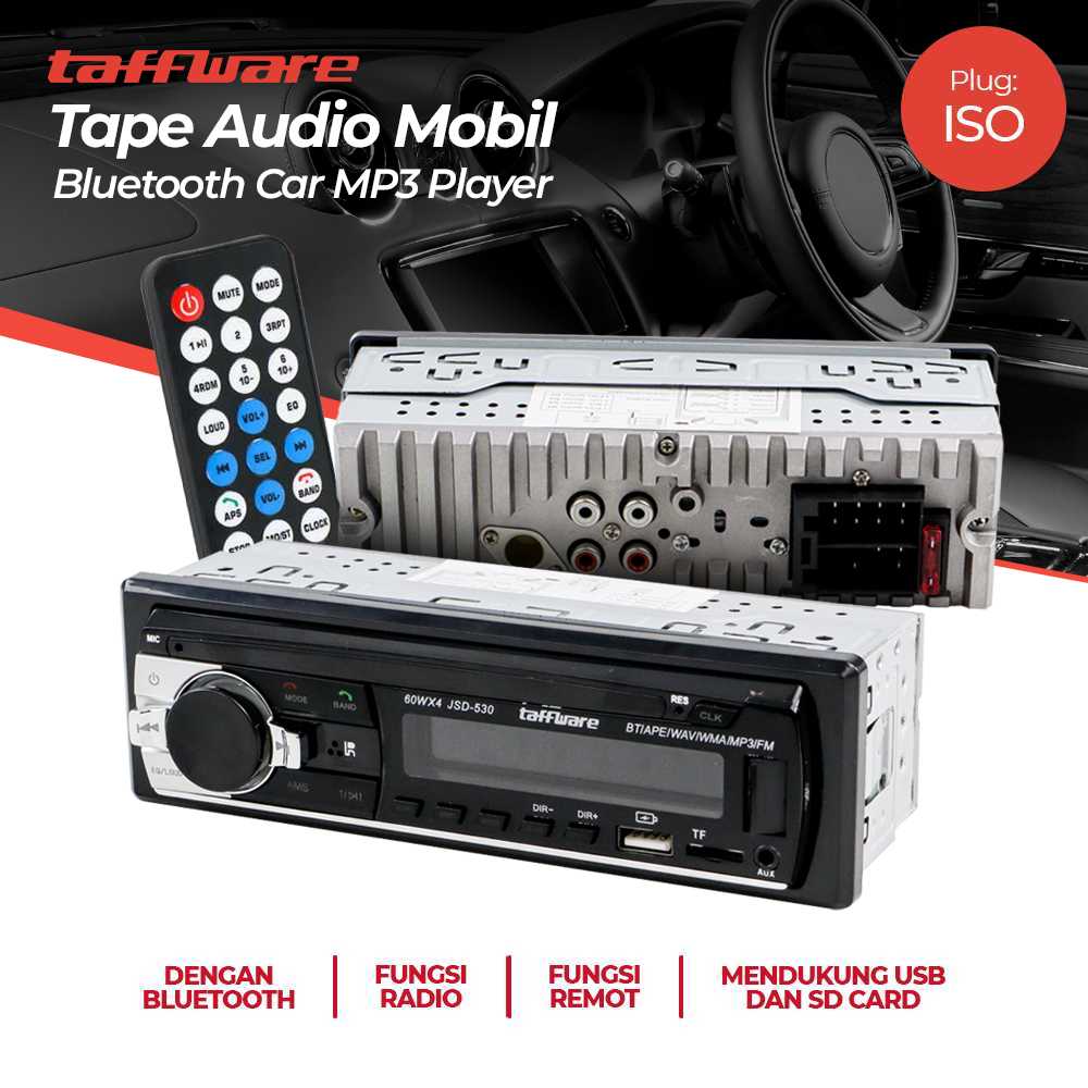 Jual Taffware Tape Audio Mobil Bluetooth Car MP3 Player JSD530