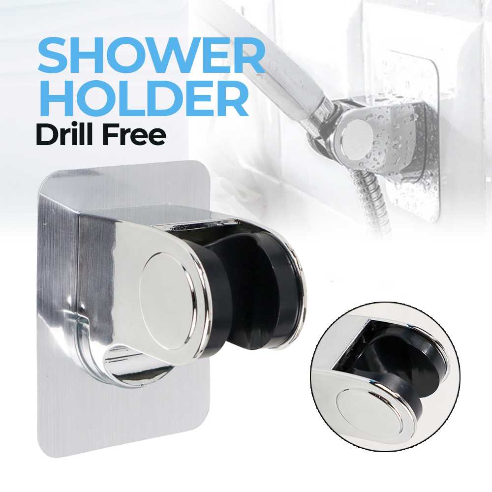 Jual BShower Penyangga Kepala Shower Hose Holder Drill Free