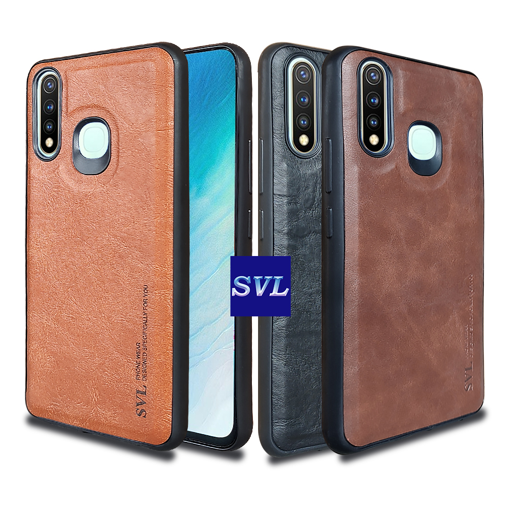 Vivo Y19 Case SVL Leather Casing Slim Softcase Kulit