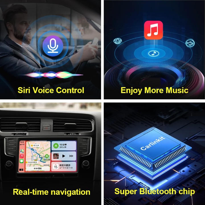 Carlinkit Wireless CarPlay Android Auto Dongle Bluetooth Auto Connect - CPC200-CP2A