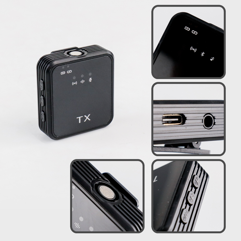 ANYTROX Clip On Microphone Lavalier Vlogging Streaming Wireless 2.4GHz - ANC50