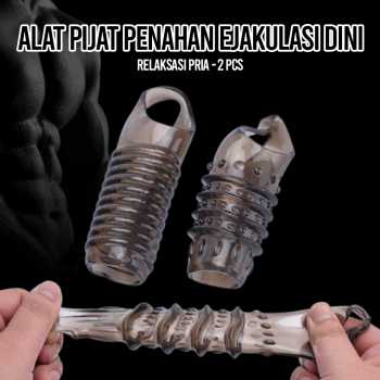 ZZSYKD Alat Pijat Penahan Ejakulasi Dini Relaksasi Pria 2 PCS