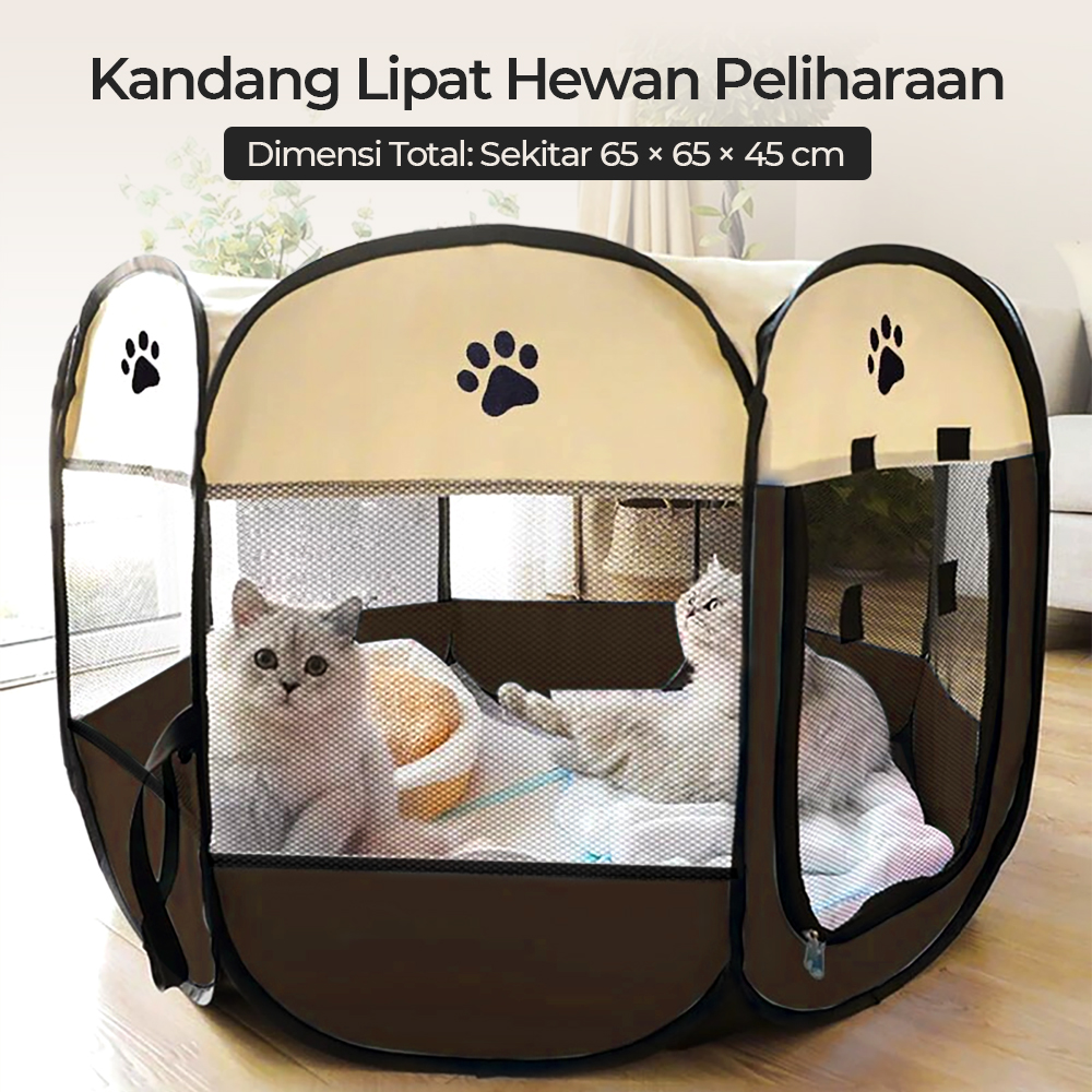 BaoRun Kandang Lipat Hewan Peliharaan Foldable Pet Cage Waterproof - WL00