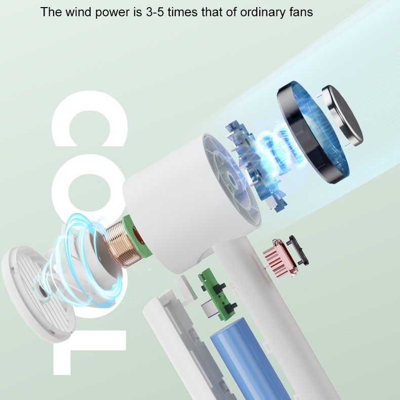 Eathtia Kipas Mini Portable Kompres Dingin Handheld Fan with Stand - WX-622