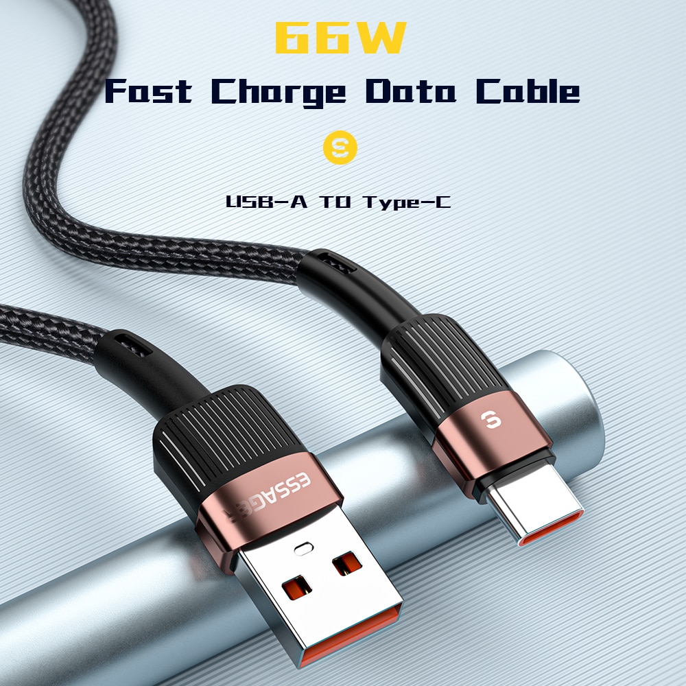 ESSAGER Kabel Data USB Type C Multifungsi Fast Charging 11V 6A 1M - EXCT-XC01