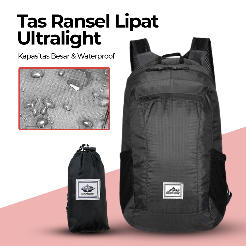 VANAHEIMR Tas Ransel Gunung Lipat Ultralight Backpack Waterproof - HJF20