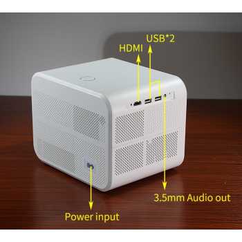 Jual ROCKWARE Y6W ANDROID Proyektor Mini LED Projector 220