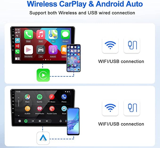 Garlinkit Wireless CarPlay Dongle Android Auto Bluetooth Mic Version - CPC200-CCPA