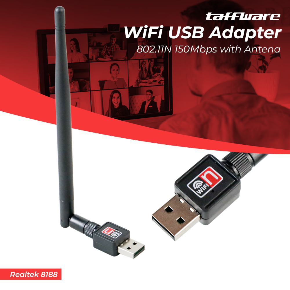 Taffware WiFi USB Adapter 802.11N 150Mbps with Antena