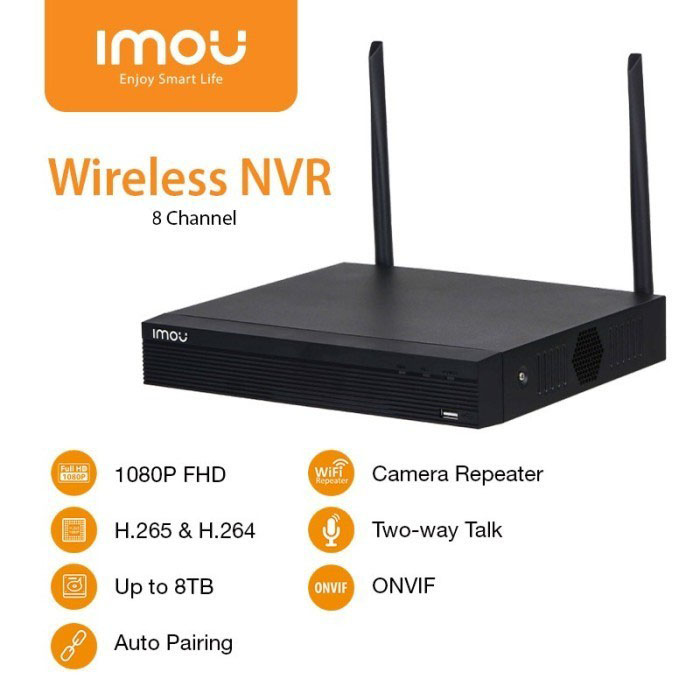 Imou Wireless NVR 8 Channel 1080P H265 ONVIF