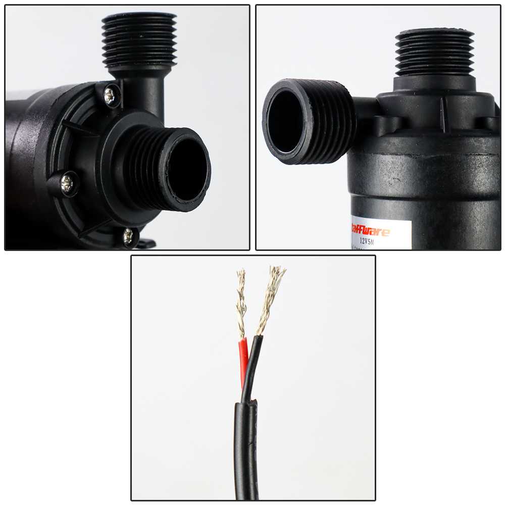 Taffware Pompa Air Aquarium Ikan Submersible Pump 12V 22W - 12V5M - Gambar 3
