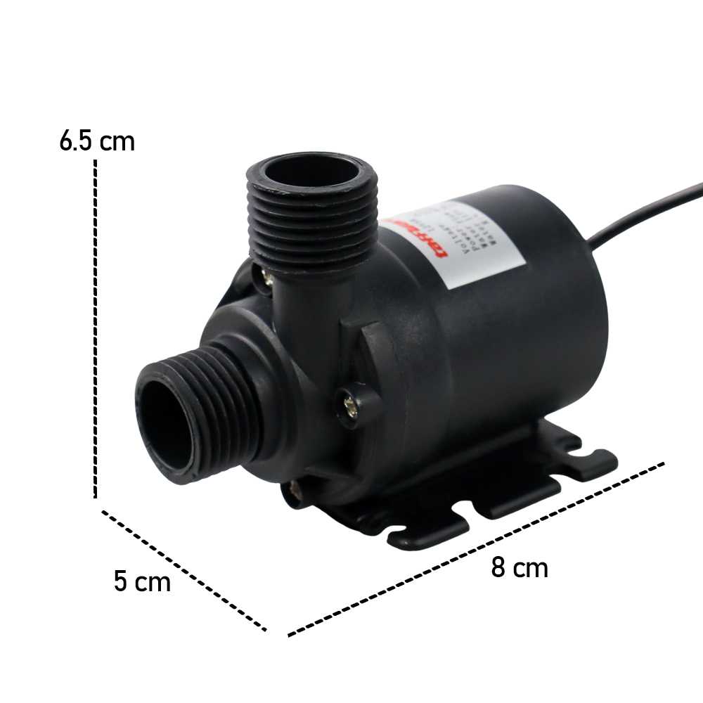Taffware Pompa Air Aquarium Ikan Submersible Pump 12V 22W - 12V5M - Gambar 6