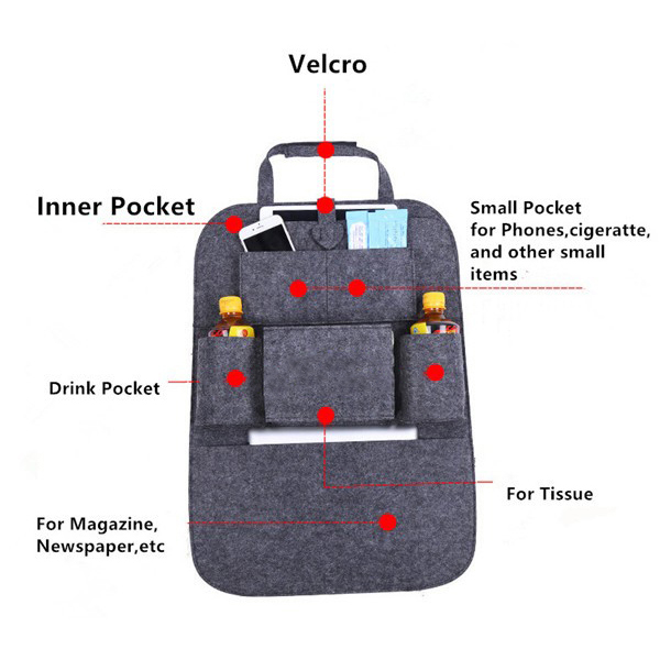 AUMOHALL Organizer Barang Gantungan Kursi Mobil Car Seat Organizer - 0706
