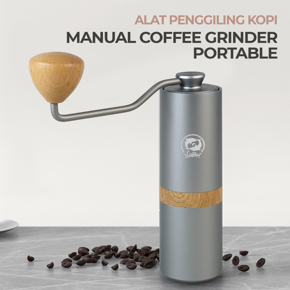 iCafilas Alat Penggiling Kopi Manual Coffee Grinder Adjustable - GM2213