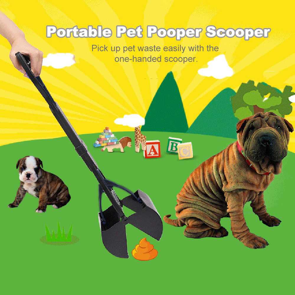Jual OWBOB Sekop Genggam Long Handle Pet Poop Scooper Cleaner