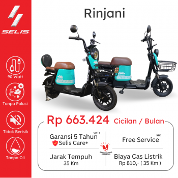 Selis Sepeda listrik tipe Rinjani