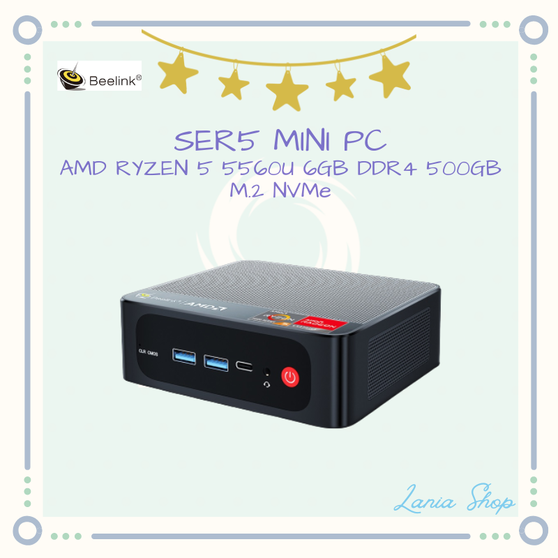 Jual BEELINK SER5 - AMD RYZEN 5 5560U MINI PC 16GB DDR4 500GB