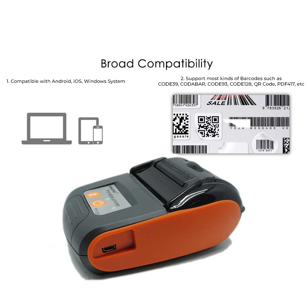 Taffware Bluetooth Thermal Receipt Printer 58mm - PT-210