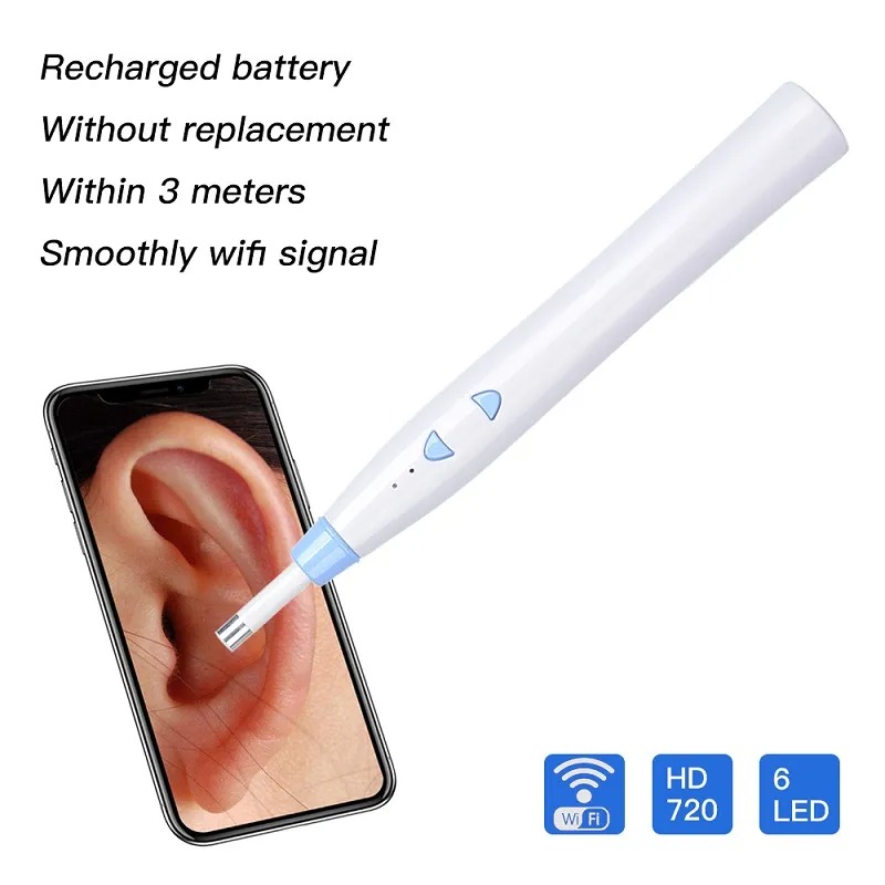 DiGear Kamera Pembersih Telinga Korek Kuping Otoskop Endoscope HD WiFi - Z20