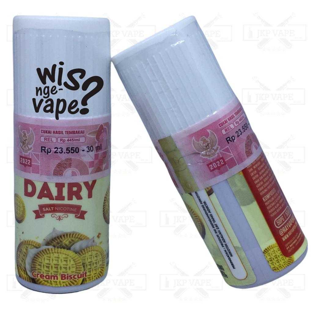 Jual Dairy Cream Biscuit 30ml Salt Nic Liquid Vape By Rayvapor