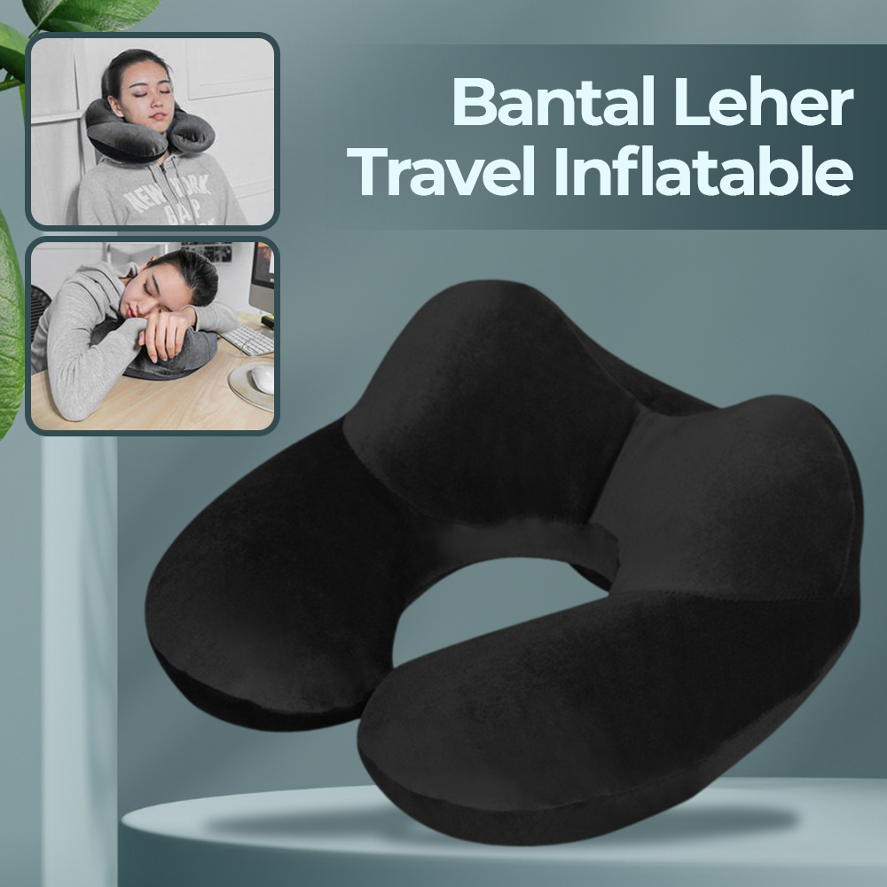 TUBAN Bantal Leher Travel Angin U-Shaped Inflatable Neck Pillow - X-000