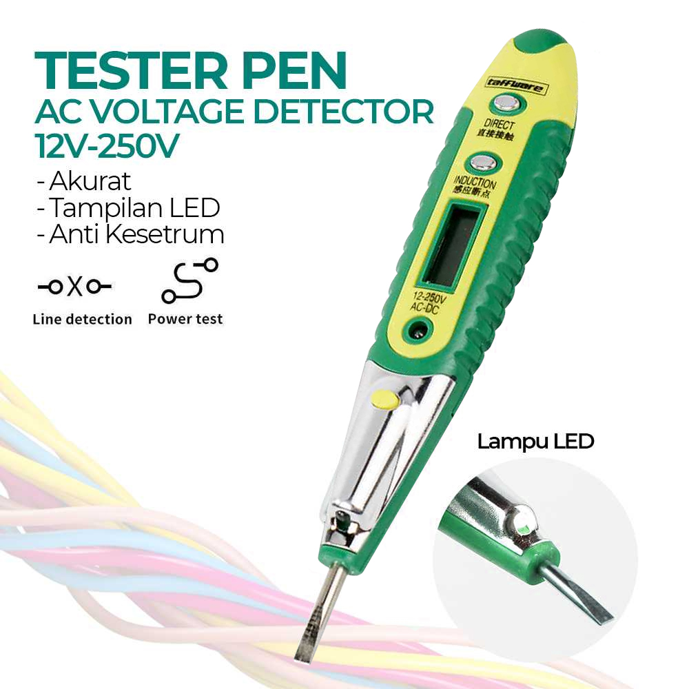 Taffware ANENG Tespen Tester Non Contact AC Detector 12V-250V - VD700