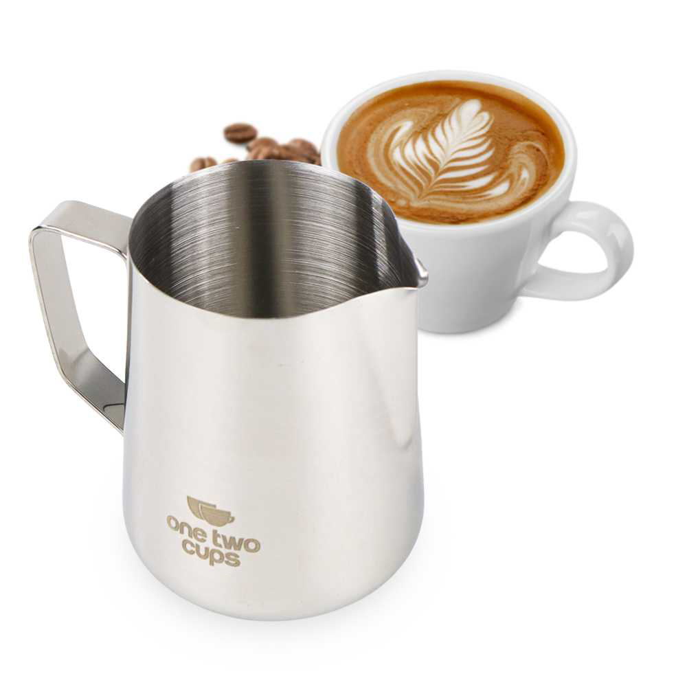 One Two Cups Milk Jug Latte Art Gelas Susu Kopi Espresso Frother Foam - J068