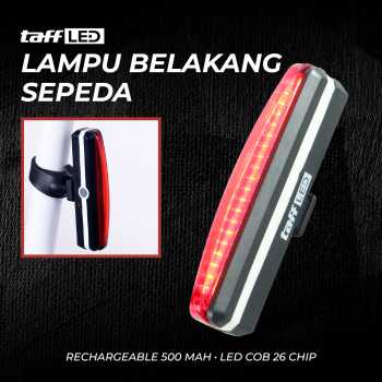 TaffLED Lampu Belakang Sepeda LED Rechargeable Tail Light 500mAh - RPL-2266