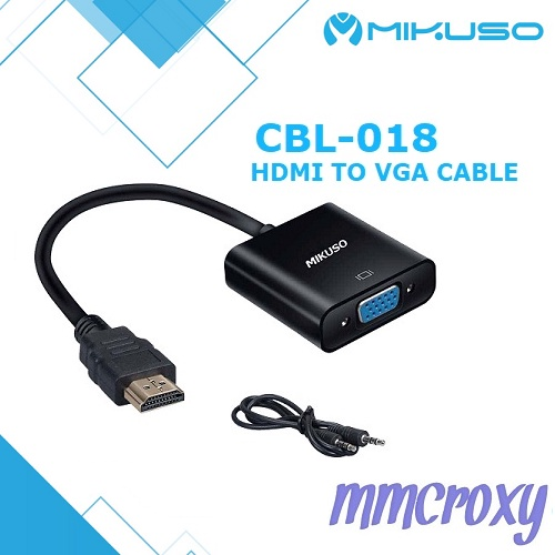 Jual Kabel Converter Nisuta Mikuso CBL 018 HDMI To VGA Audio
