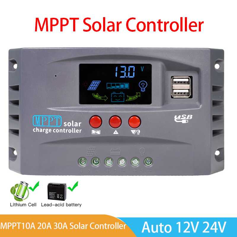 Jual HXC Solar Charge Controller MPPT 2 USB Automatic Identify