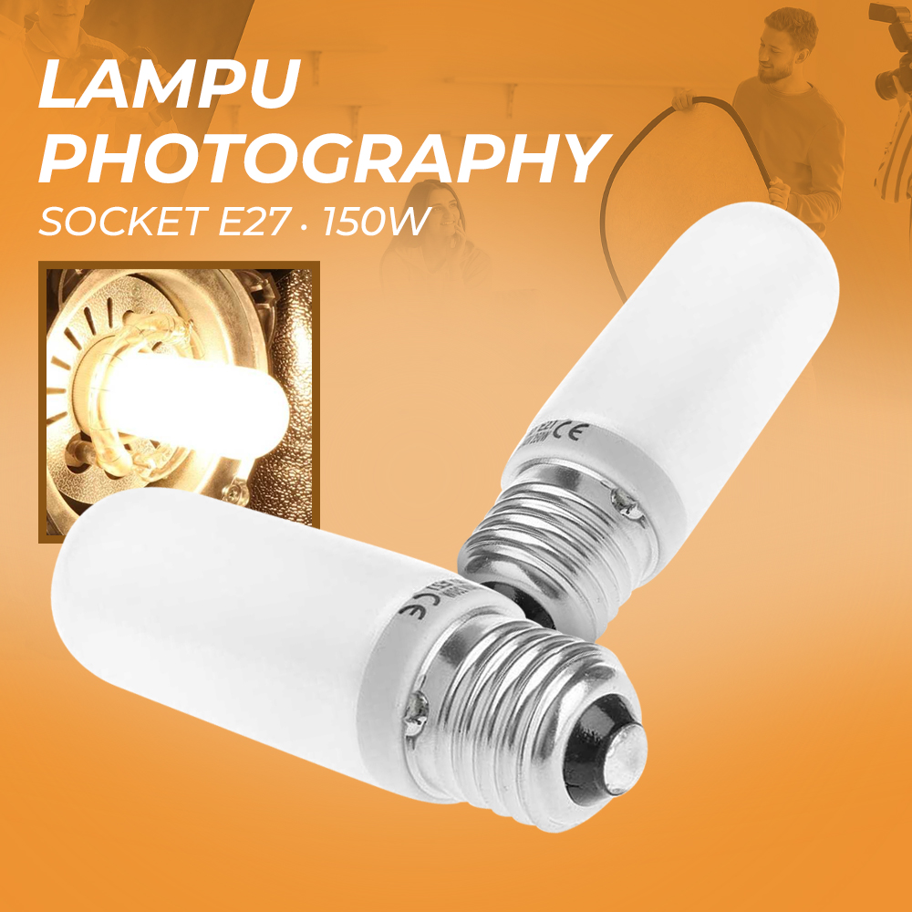 JDD Lampu Modeling Photography Flash Lights LED E27 150W Warm White - jD01