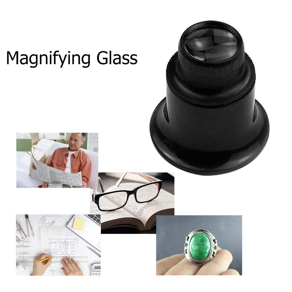OOTDTY Kaca Pembesar Eye Magnifier Glass Lup Magnifier 22mm 20X - MG13B-9