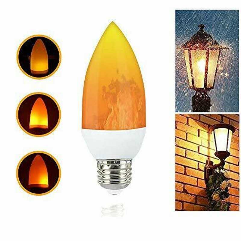Jual JSEX Lampu Bohlam LED Api Flickering Candle Light E27 Warm