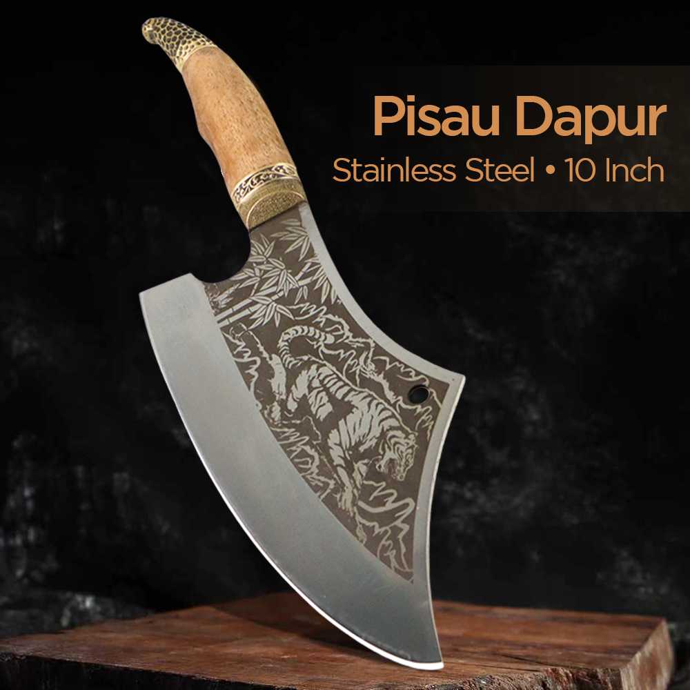 Jual SHIBAZI Pisau Dapur Chef Knife Cleaver Wide Stainless Steel