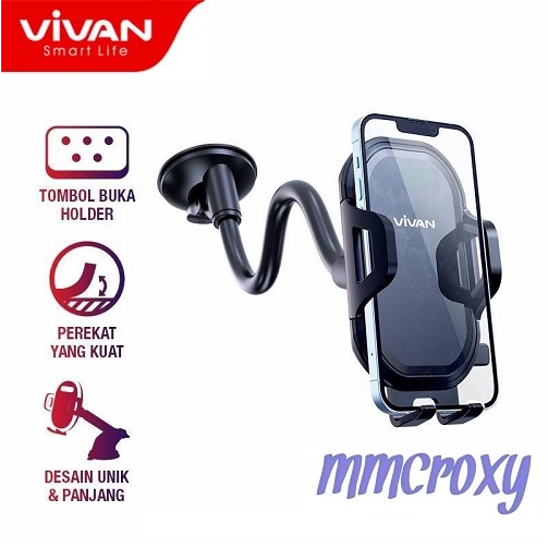 Jual Vivan CHS11 Car Holder Universal Rotasi 360° Smart Lock