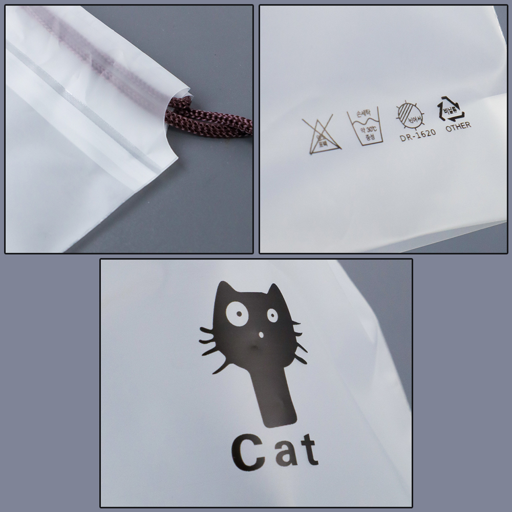 Drawstring Pouch Plastik Serut Waterproof Organizer Portable - E16