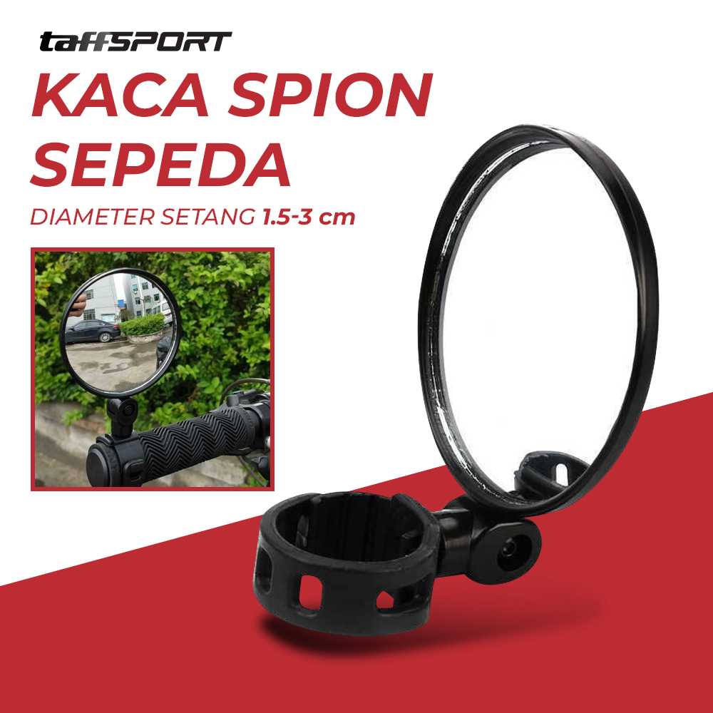 TaffSPORT Kaca Spion Sepeda Bike Blindspot Rearview 360 Derajat 1 PCS - HF00954