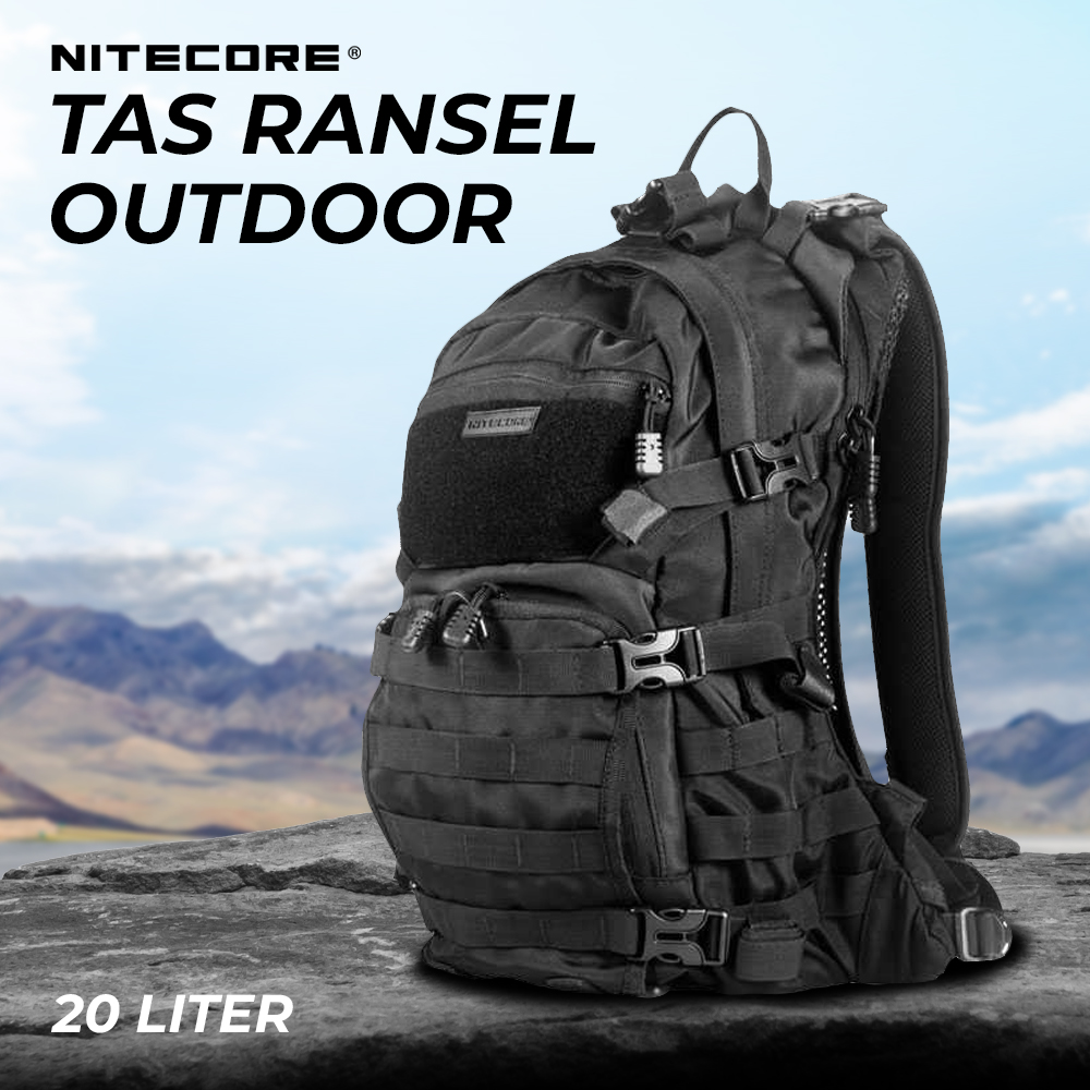NITECORE Tas Ransel Punggung Laptop Tactical Backpack Outdoor - BP20