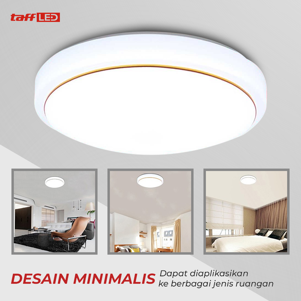 TaffLED Lampu LED Plafon Modern 24W 25 cm 3 in 1 Color - DZ5730