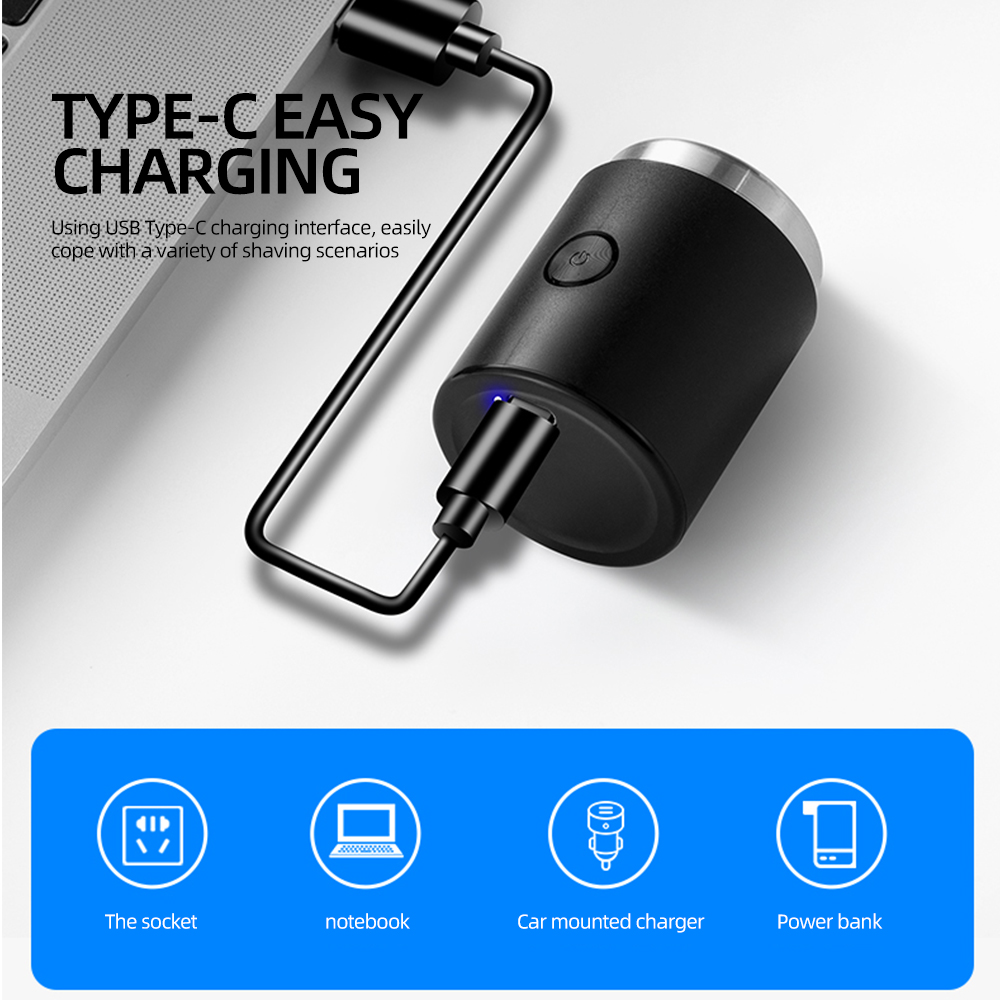 JILILAI Alat Cukur Kumis Elektrik Mini Portabel Trimmer Shaver 5V - JLLO51