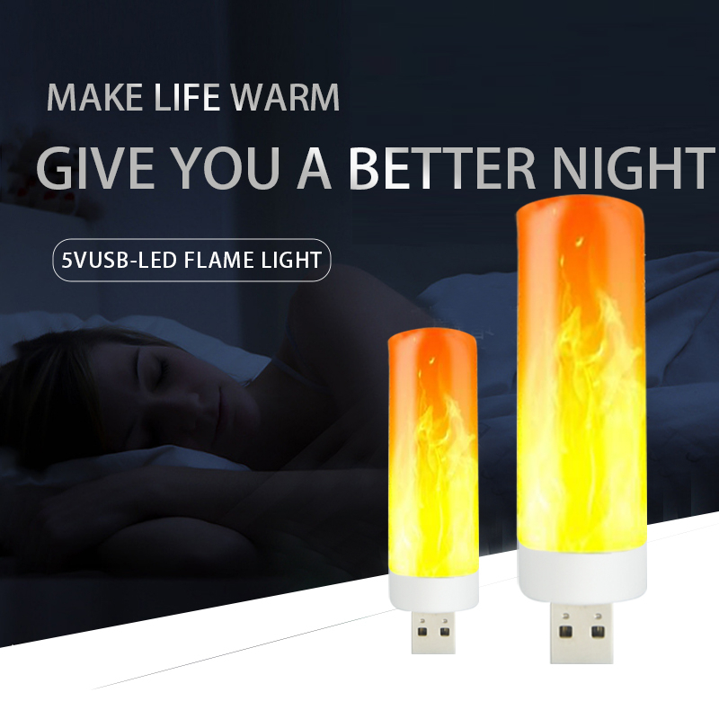 HZZKZZ Lampu LED USB Flame Effect Portable 5V - HZ20
