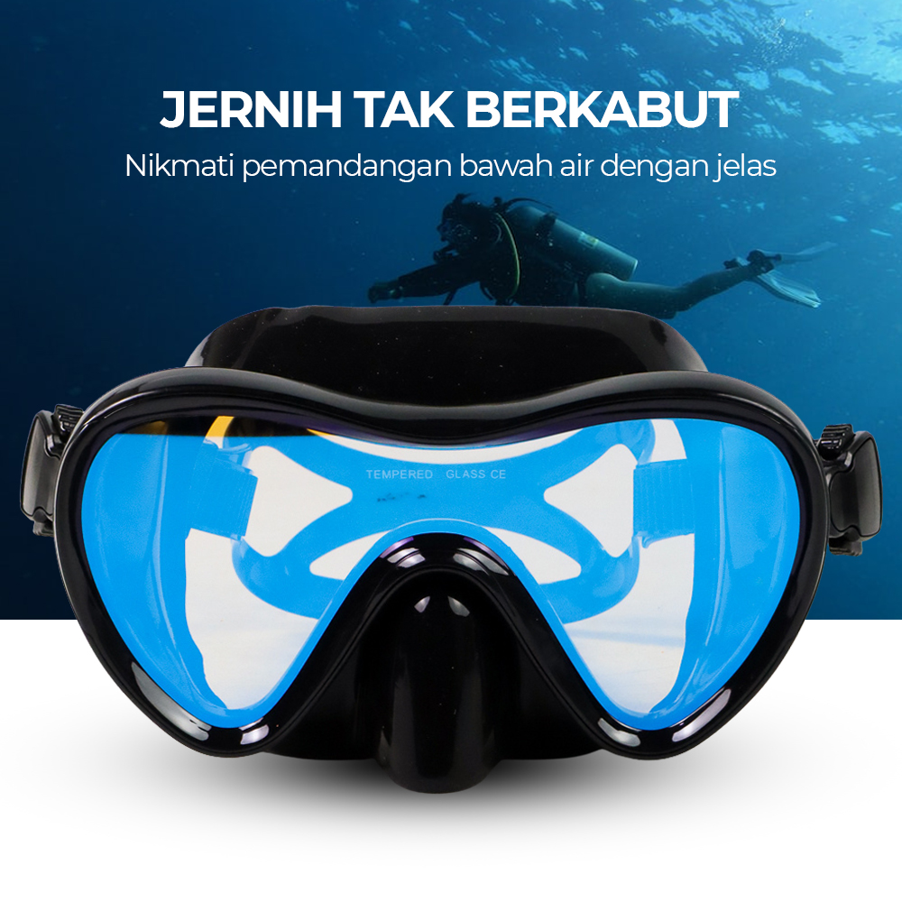 QYQ Kacamata Selam Scuba Diving Mask Snorkeling Goggles - 198