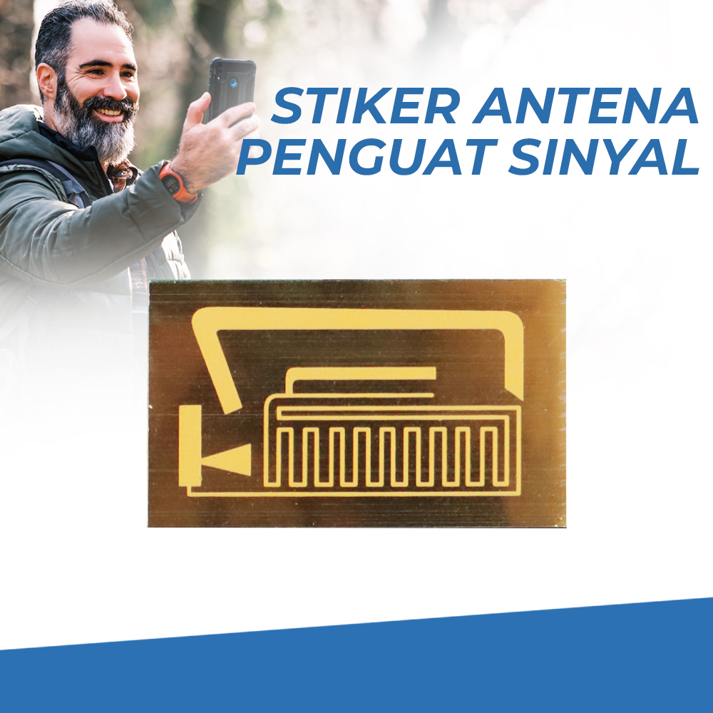 AOLOKOM Stiker Antena Penguat Jaringan Sinyal Smartphone Universal - SP-1