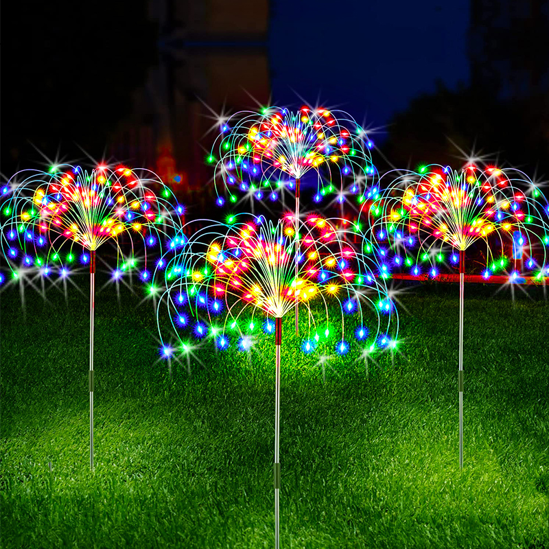 ZTree Lampu Hias Taman LED Fireworks Lights Solar Panel IP65 - Z600T