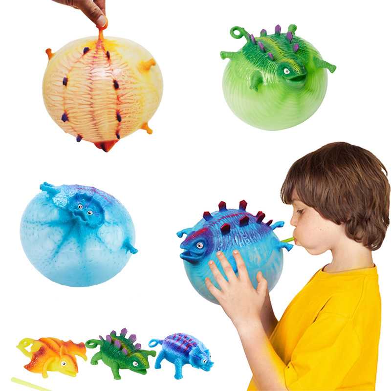 Jual MOONBIFFY Mainan Tiup Balon Dinosaurus Hand Ballon Toys 1